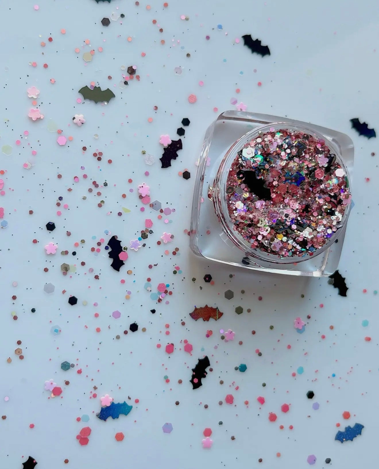 Pink Fancy and Batty face/body Glitter