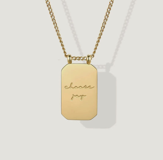 Choose Joy necklace by Mantra