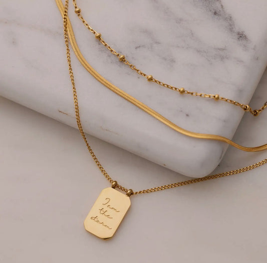 I am the Storm layered necklace by Mantra